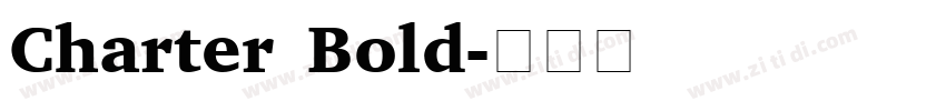 Charter Bold字体转换